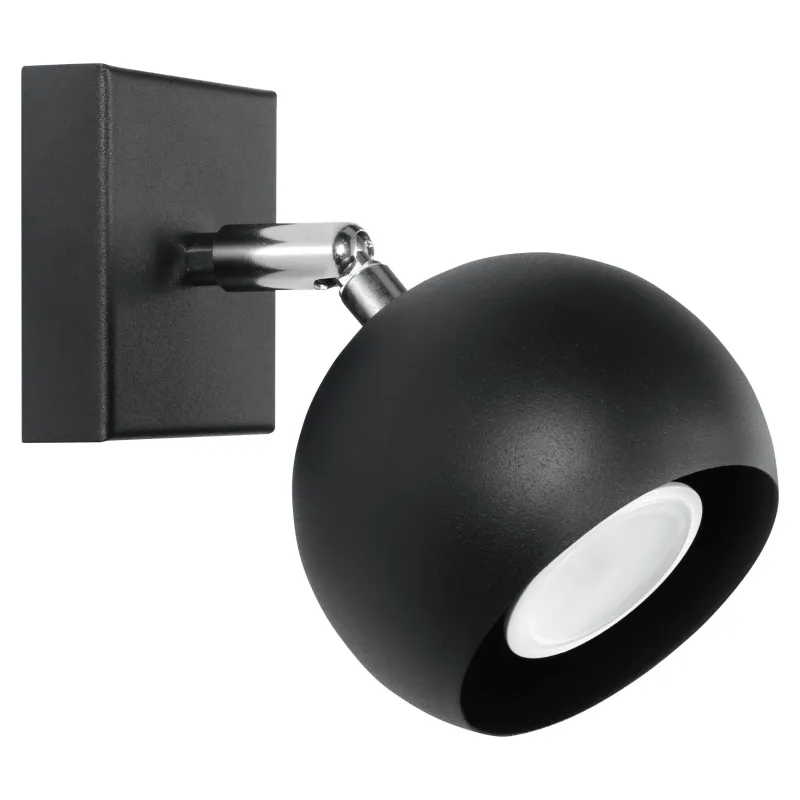 Applique OCULARE, acier noir, GU10 - Pas cher