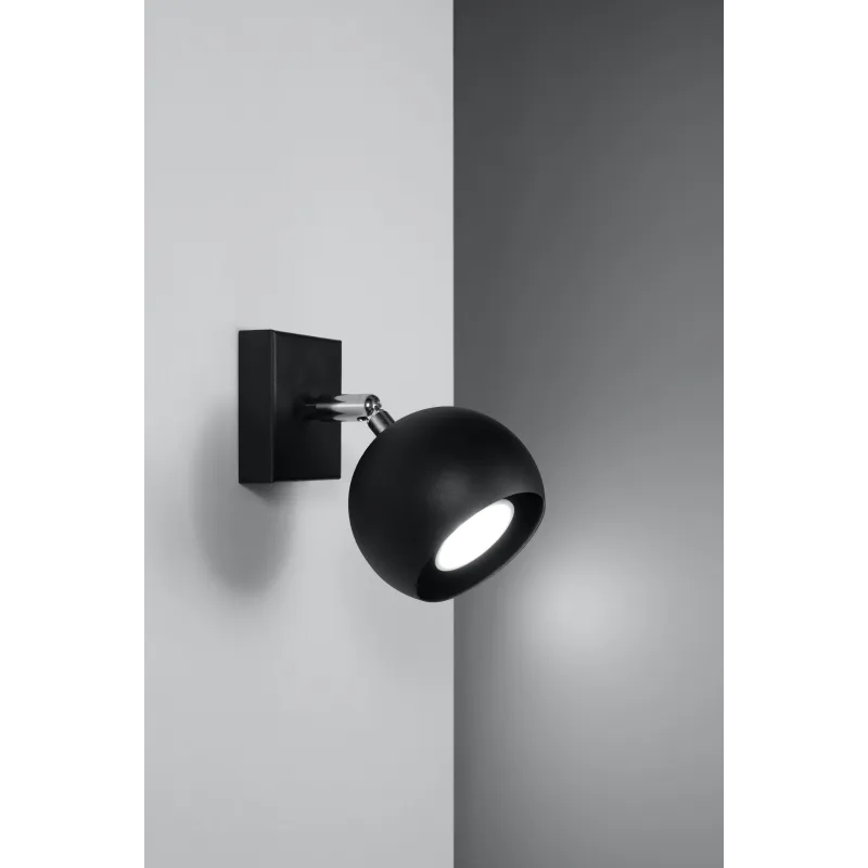 Applique OCULARE, acier noir, GU10 - Pas cher