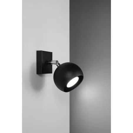 Applique OCULARE, acier noir, GU10 - Pas cher