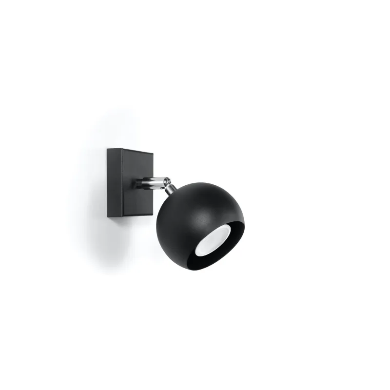Applique OCULARE, acier noir, GU10 - Pas cher