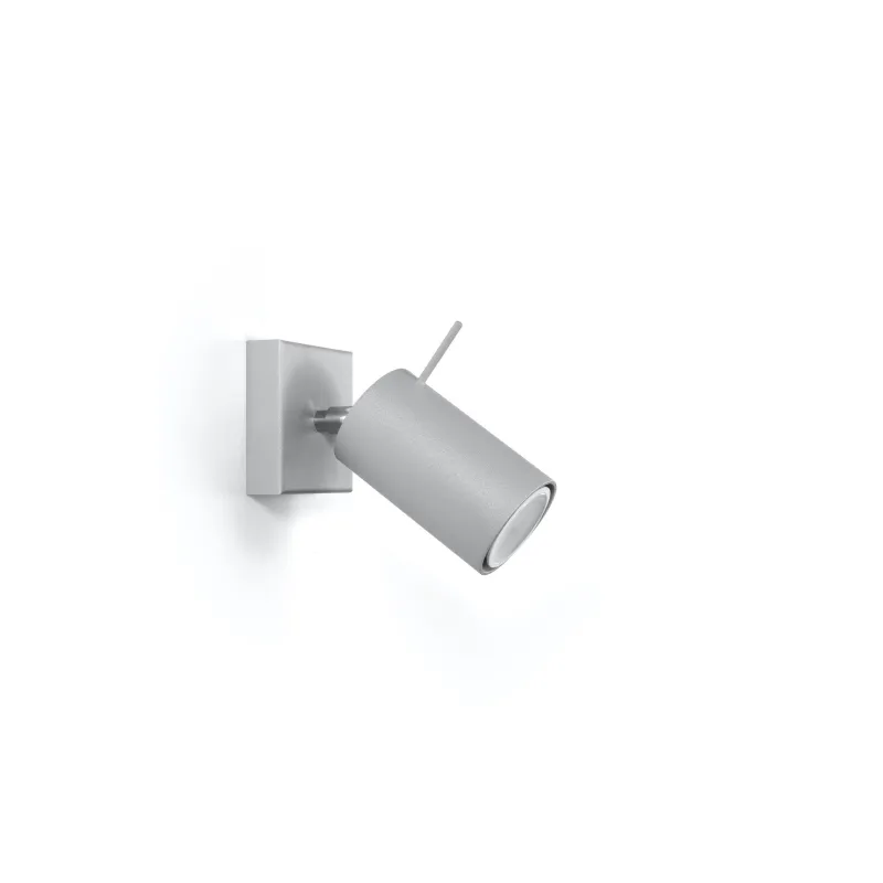 Applique RING 1, acier gris, GU10 - Pas cher