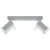 Plafonnier RING 2, acier gris, GU10 - Pas cher