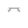 Plafonnier RING 2, acier gris, GU10 - Pas cher