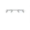 Plafonnier RING 4L, acier gris, GU10 - Pas cher