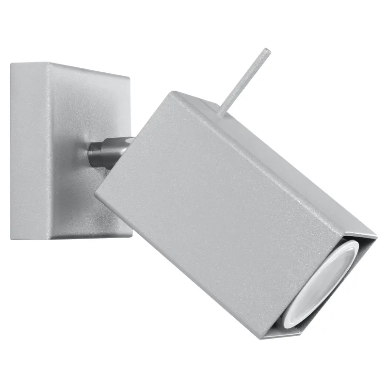 Applique MERIDA 1, acier gris, GU10 - Pas cher