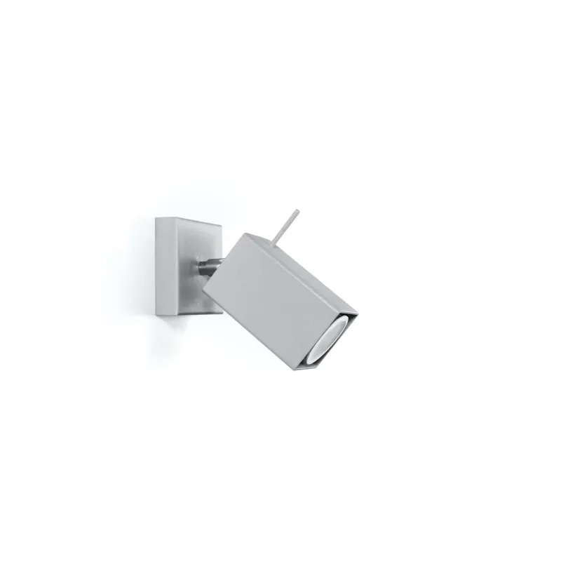 Applique MERIDA 1, acier gris, GU10 - Pas cher