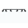 Plafonnier MERIDA 6L, acier noir, GU10 - Pas cher