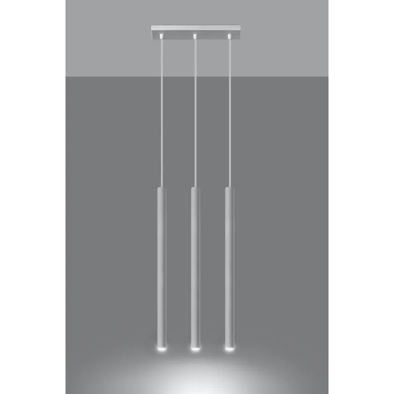 Suspension PASTELO 3, acier blanc - Pas cher