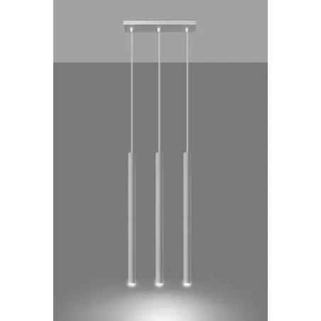 Suspension PASTELO 3, acier blanc - Pas cher