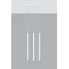 Suspension PASTELO 3, acier blanc - Pas cher