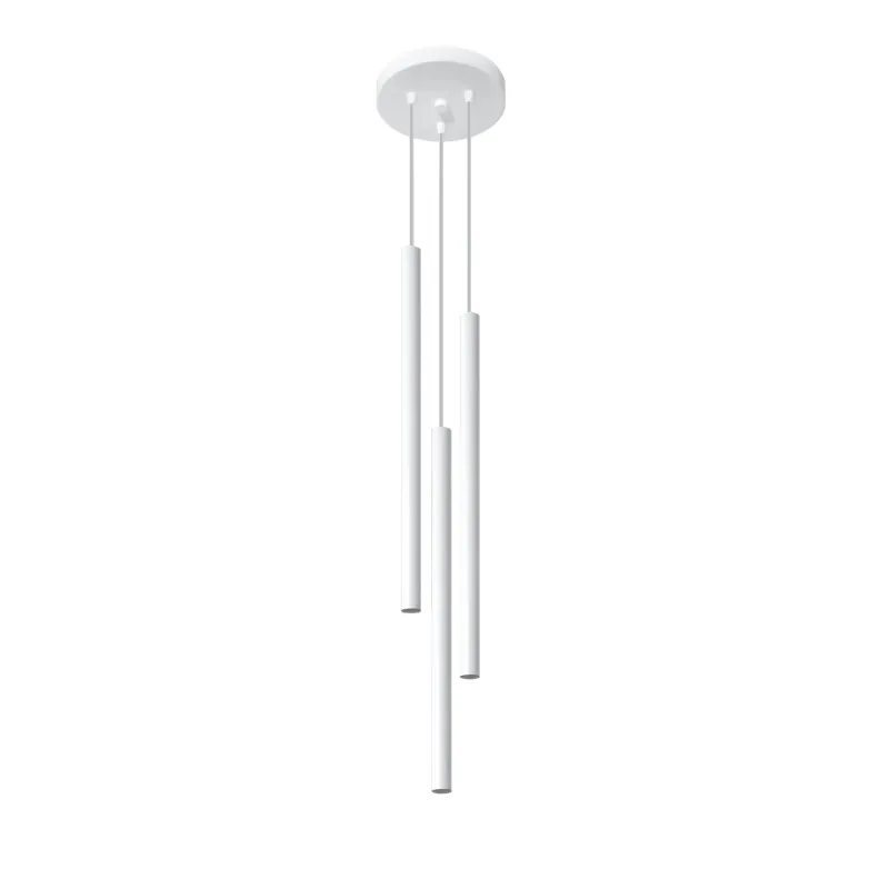 Suspension PASTELO 3P, acier blanc - Pas cher
