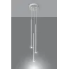 Suspension PASTELO 3P, acier blanc - Pas cher
