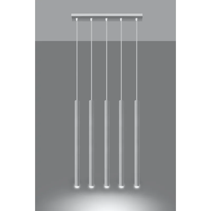 Suspension PASTELO 5, acier blanc - Pas cher