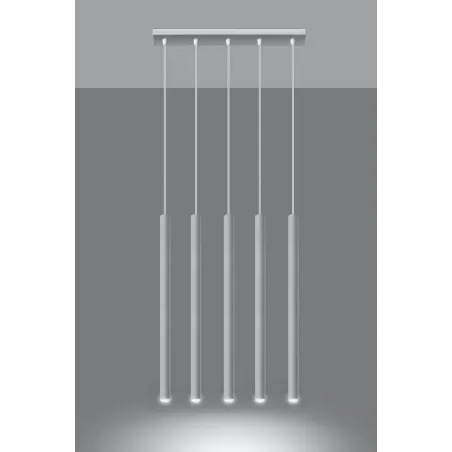Suspension PASTELO 5, acier blanc - Pas cher