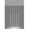 Suspension PASTELO 5, acier blanc - Pas cher