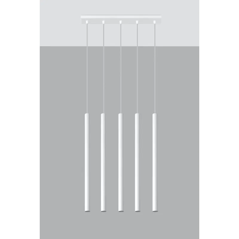 Suspension PASTELO 5, acier blanc - Pas cher