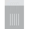 Suspension PASTELO 5, acier blanc - Pas cher