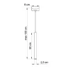 Suspension PASTELO 1, acier noir - Pas cher
