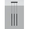 Suspension PASTELO 3, acier noir - Pas cher