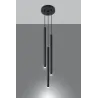 Suspension PASTELO 3P, acier noir - Pas cher