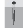 Suspension PASTELO 3P, acier noir - Pas cher