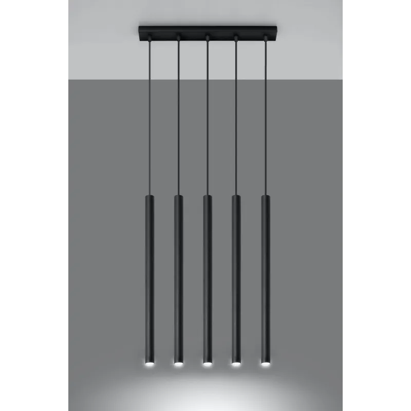 Suspension PASTELO 5, acier noir - Pas cher