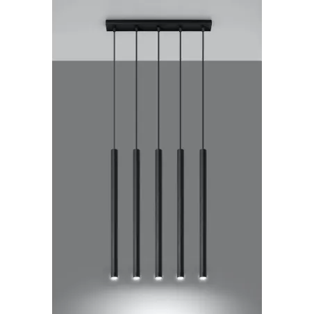 Suspension PASTELO 5, acier noir - Pas cher