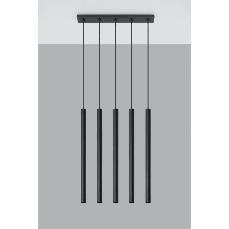 Suspension PASTELO 5, acier noir - Pas cher