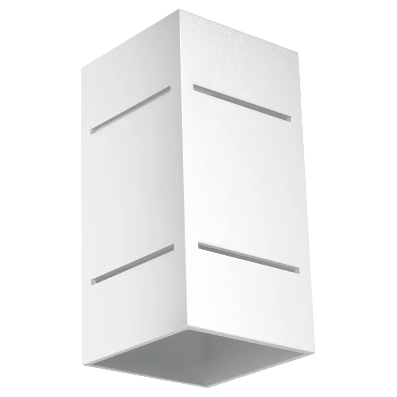 Applique BLOCCO, aluminium blanc - Pas cher
