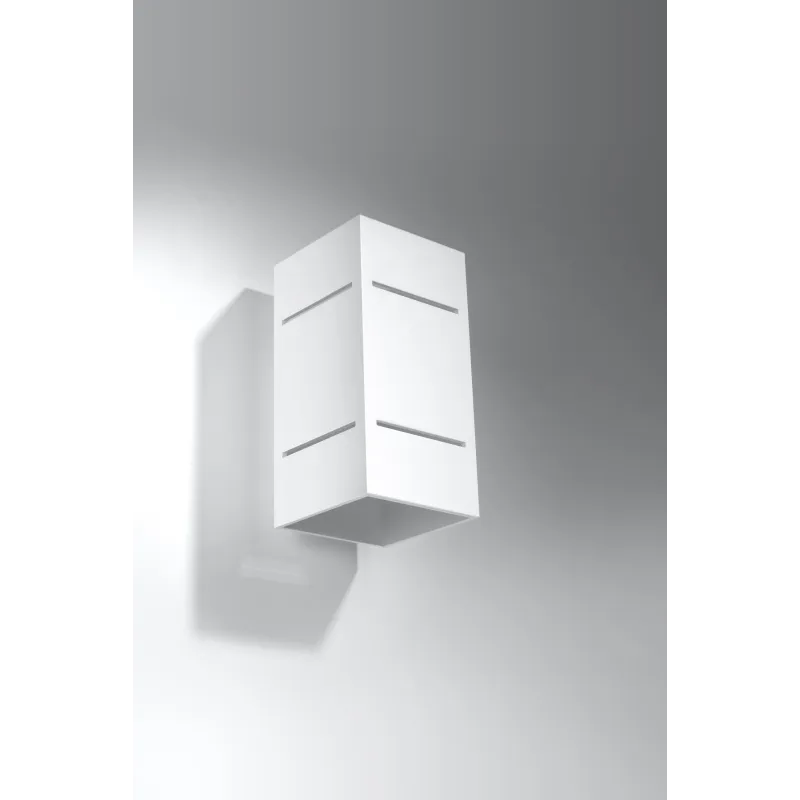 Applique BLOCCO, aluminium blanc - Pas cher