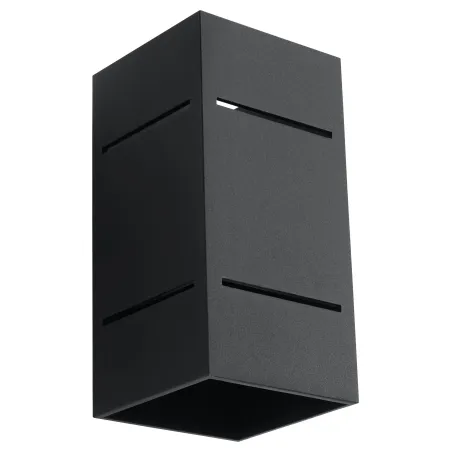 Applique BLOCCO, aluminium noir - Pas cher