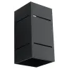 Applique BLOCCO, aluminium noir - Pas cher