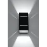 Applique BLOCCO, aluminium noir - Pas cher