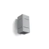 Applique BLOCCO, aluminium gris - Pas cher