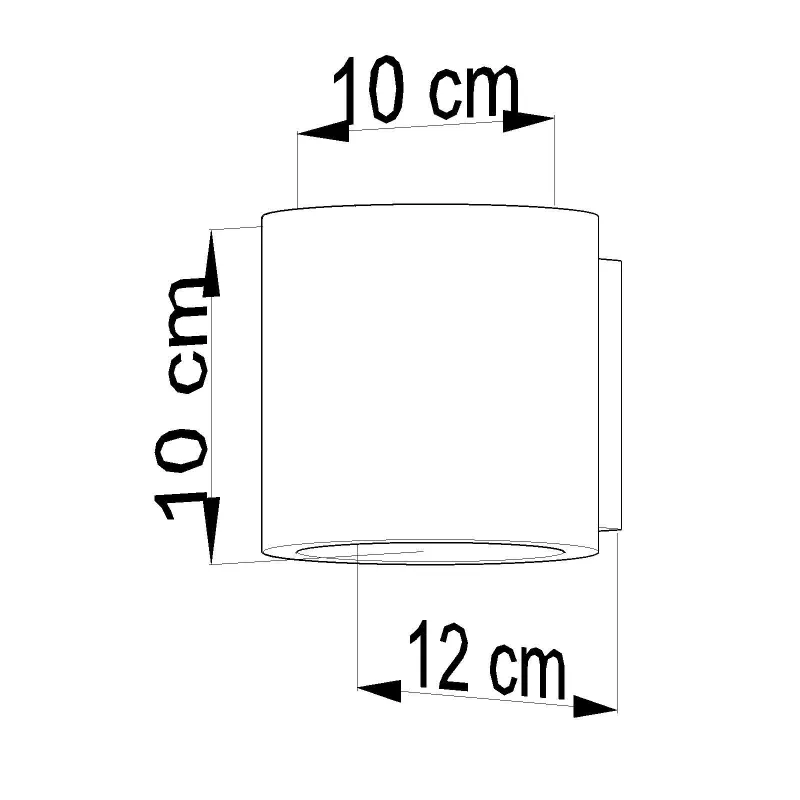 Applique ORBIS beton blanc - Pas cher