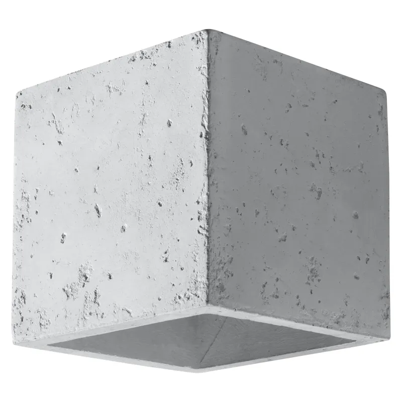 Applique QUAD beton blanc - Pas cher