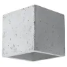 Applique QUAD beton blanc - Pas cher