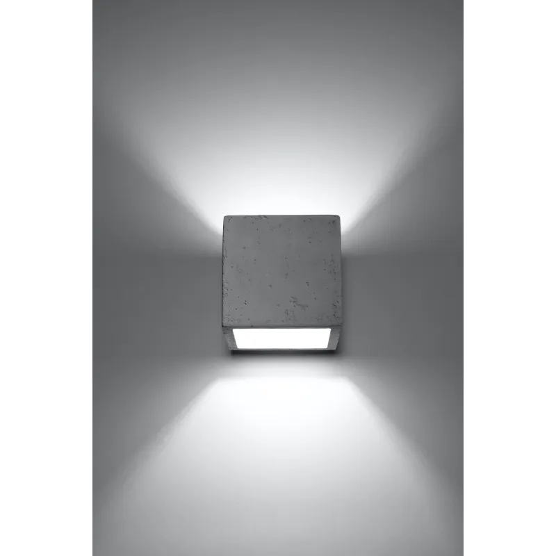 Applique QUAD beton blanc - Pas cher