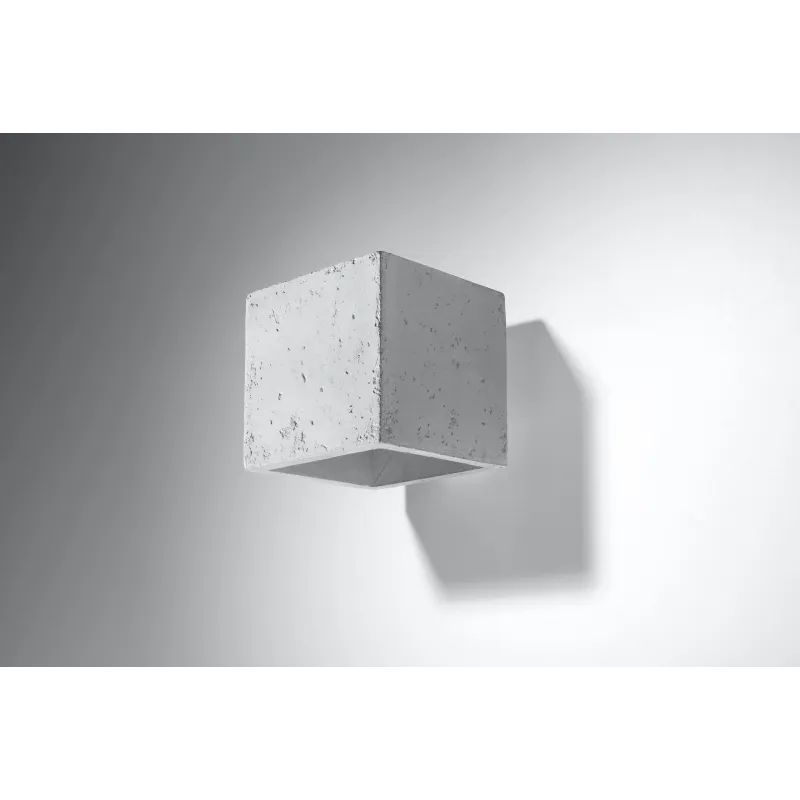 Applique QUAD beton blanc - Pas cher