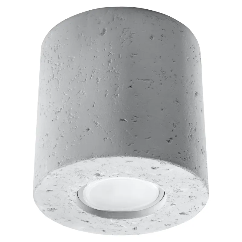 Plafonnier ORBIS beton blanc, GU10 - Pas cher