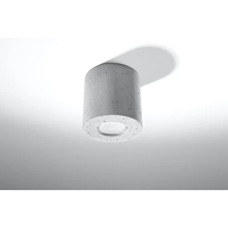 Plafonnier ORBIS beton blanc, GU10 - Pas cher