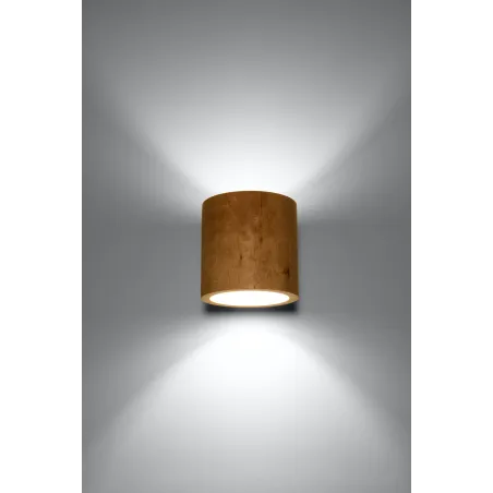 Applique ORBIS bois naturel - Pas cher