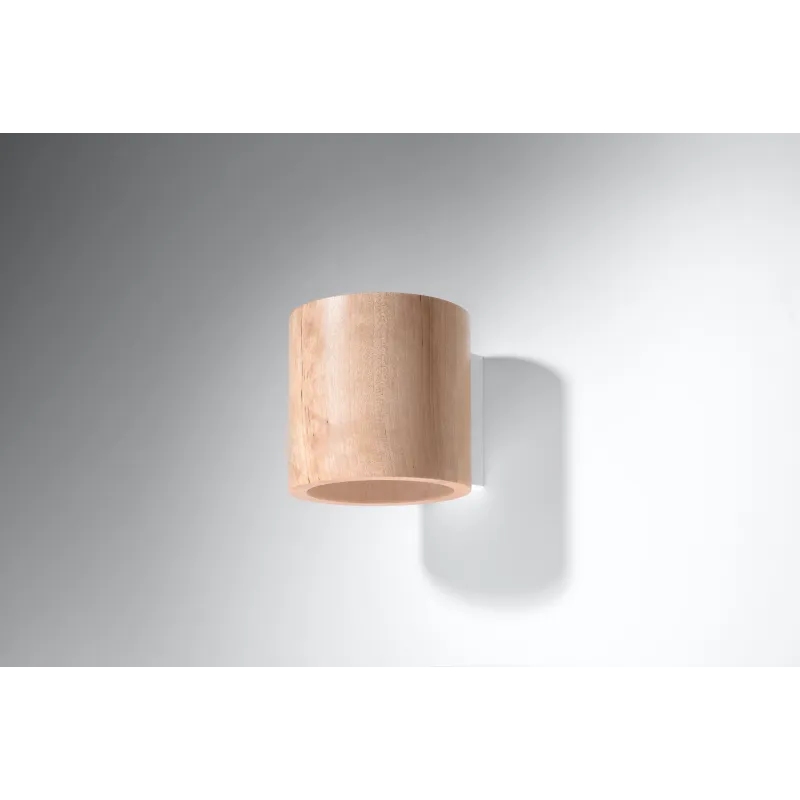 Applique ORBIS bois naturel - Pas cher