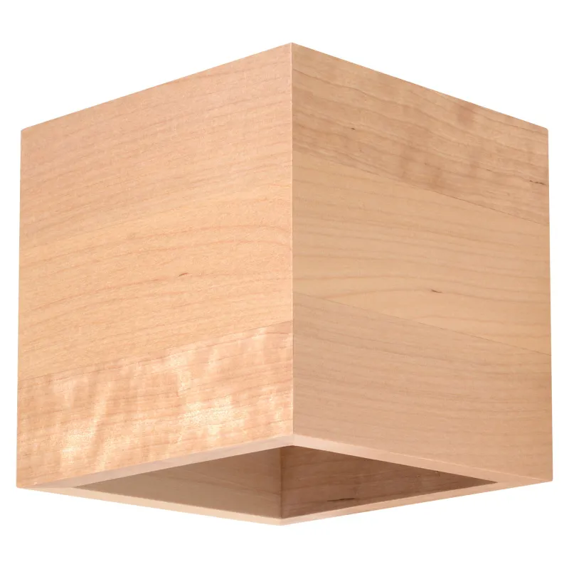 Applique QUAD bois naturel - Pas cher