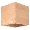Applique QUAD bois naturel - Pas cher