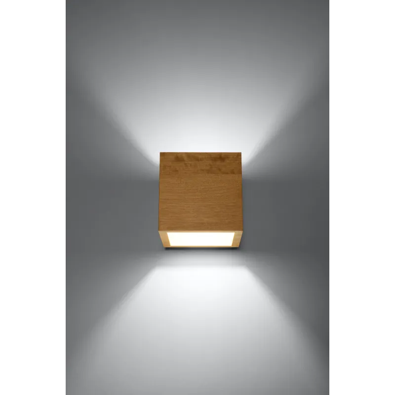 Applique QUAD bois naturel - Pas cher
