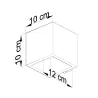 Applique QUAD bois naturel - Pas cher
