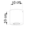 Plafonnier ORBIS bois naturel, GU10 - Pas cher