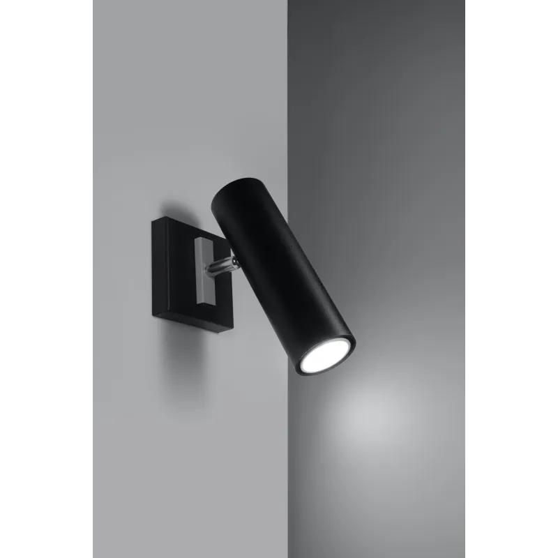 Applique DIREZIONE, acier noir, GU10 - Pas cher