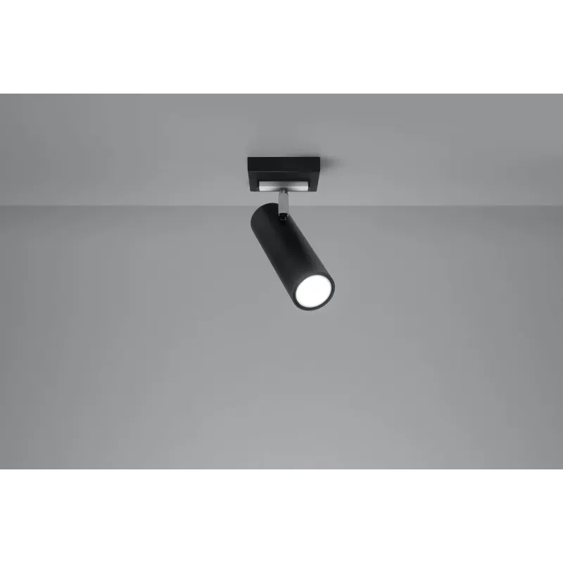 Plafonnier DIREZIONE 1, acier noir, GU10 - Pas cher